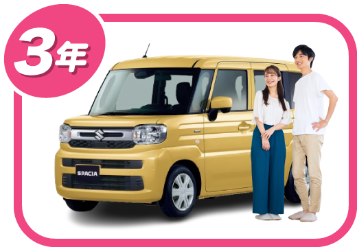 3年プランの車